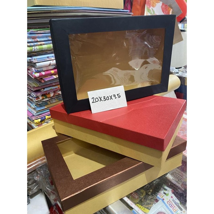 

[COD] Box Karton / Kotak Kado 20 x 30 x 7,5 cm / Box Hampers / Dus [COD]