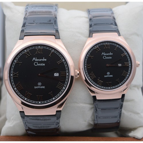 Alexandre Christie Ac 8538 Rose Gold Black Original