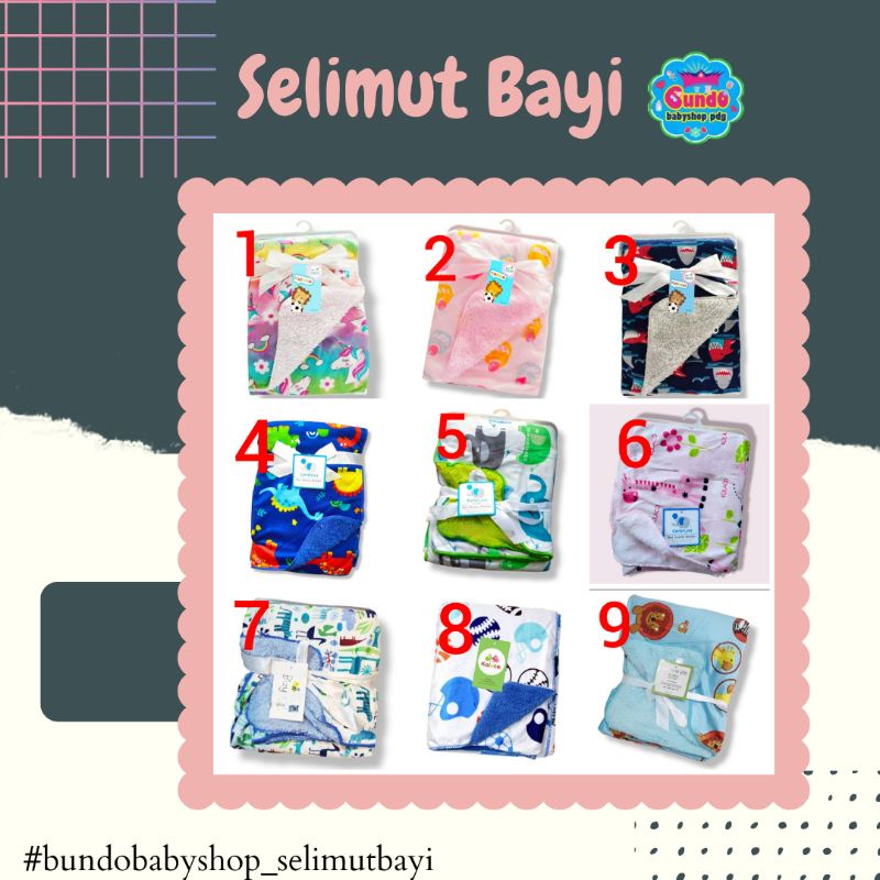 Selimut Bayi Baru Lahir Tanpa Topi