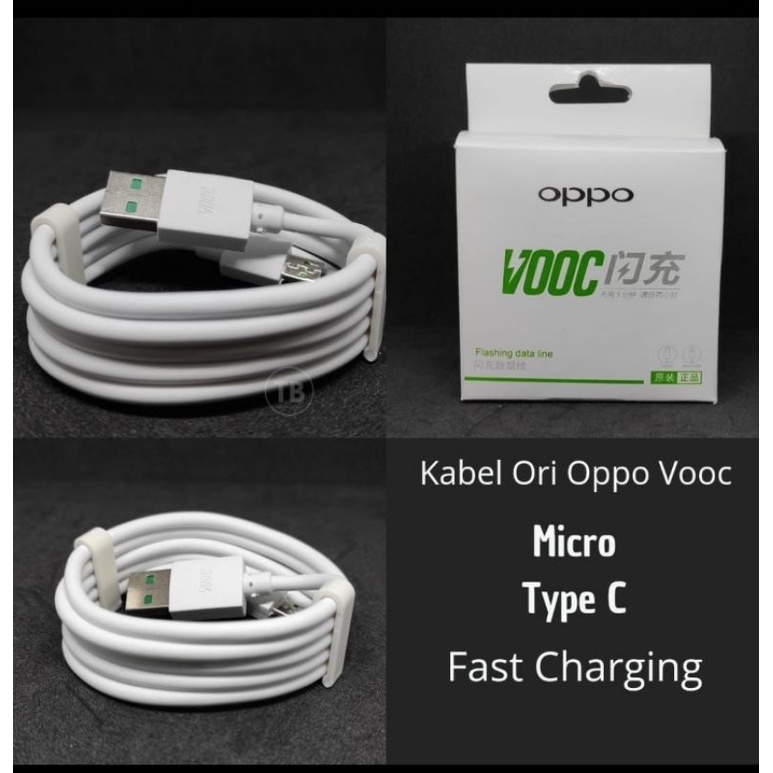 Kabel Data Kabel Cas Cable Charger Fast Charging Voc Micro Usb / Type C Oppo Realme Ori