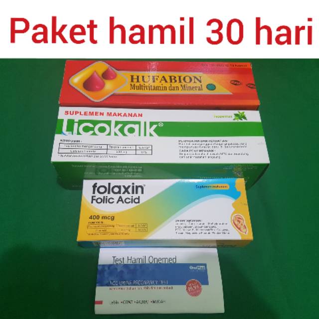 PAKET HAMIL 30 hari/ promil / hamil / bumil / wanita hamil cepat hamil FOLAXIN.gratis TESPEK 