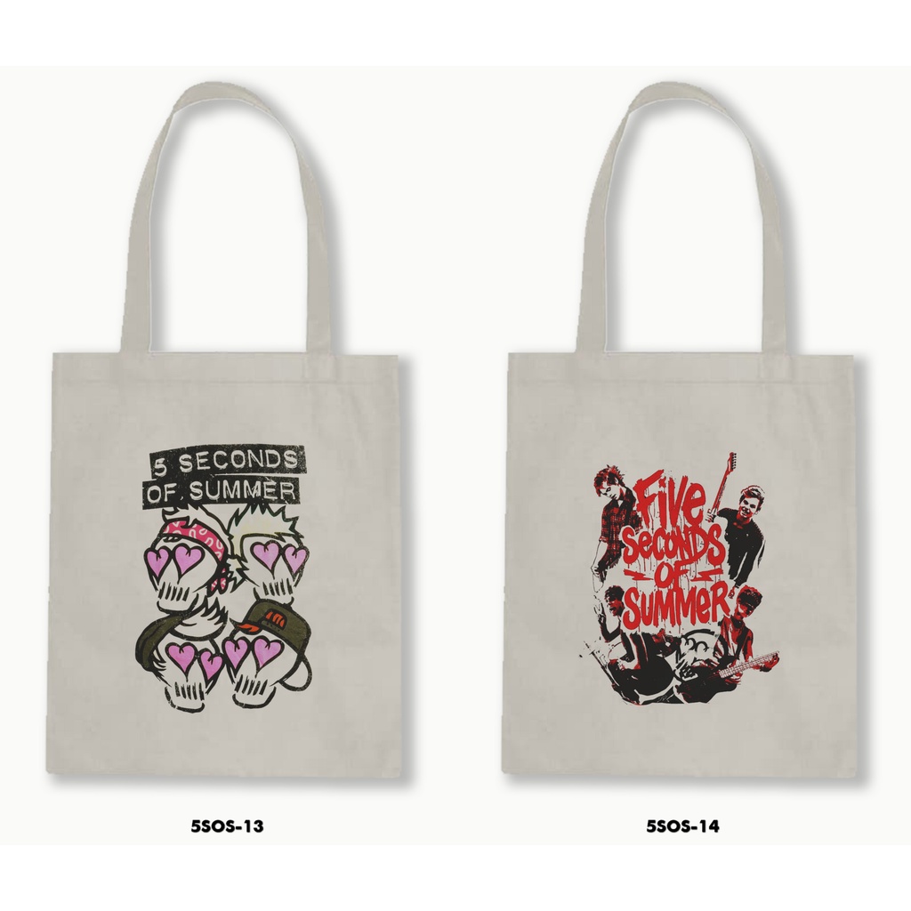 TOTE BAG BLACU  - 5 SECOND OF SUMMER / 5SOS 01