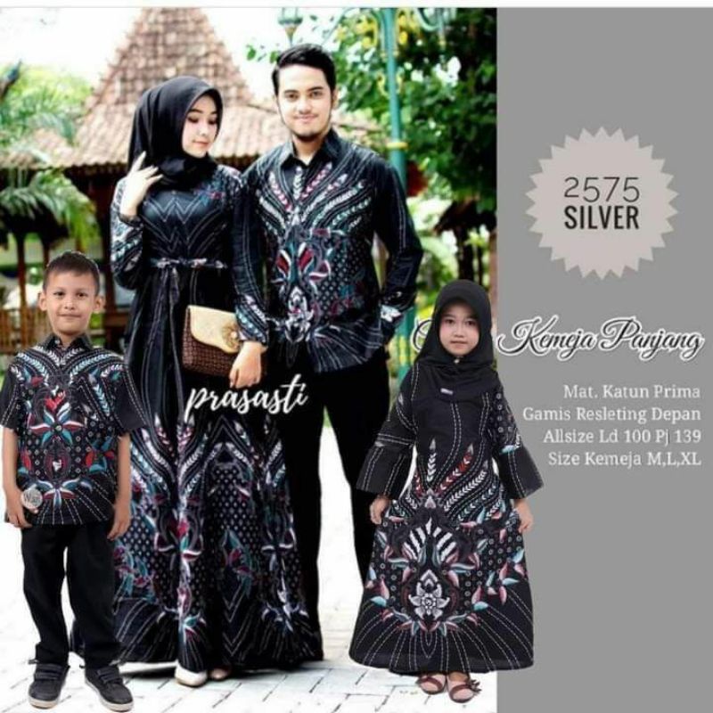 Baju Batik Couple Sarimbit Keluarga Kondangan Dres Wanita