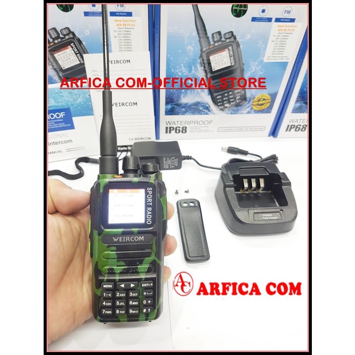 Ht Weircom Wr88 Plus 6Band Weircom Sport 6 Band 10 Watt Wr 88 - Army