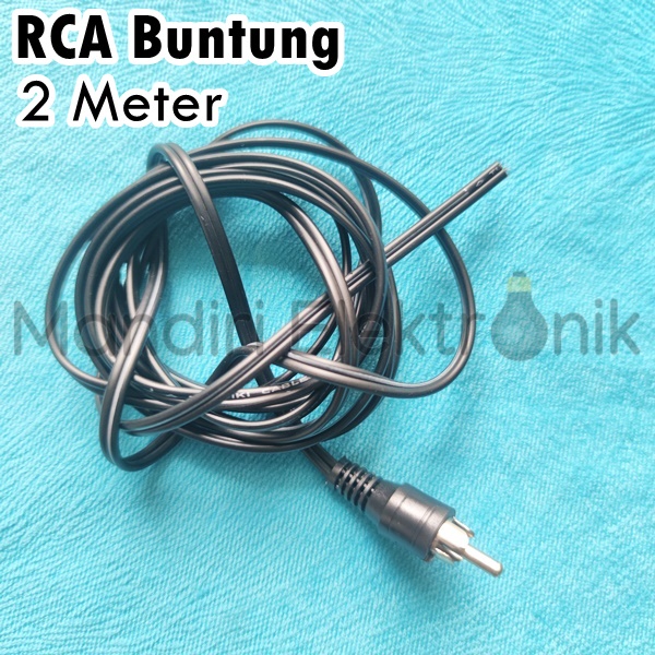 Kabel RCA Male Buntung 2 Meter - Kabel RCA Buntung - Jack RCA Kabel Buntung 2m