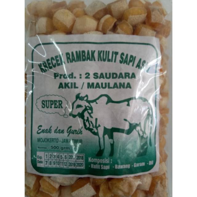 

Krecek Rambak Mentah Super Kulit Sapi Asli Enak
