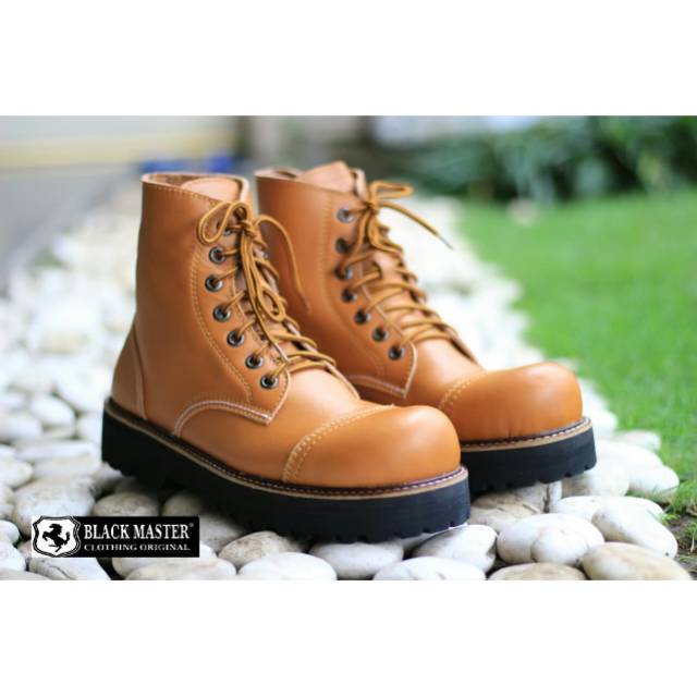 UNDERGROUND HIGH - BLACK MASTER ORIGINAL | Sepatu Boots Biker Touring Pria Sejati