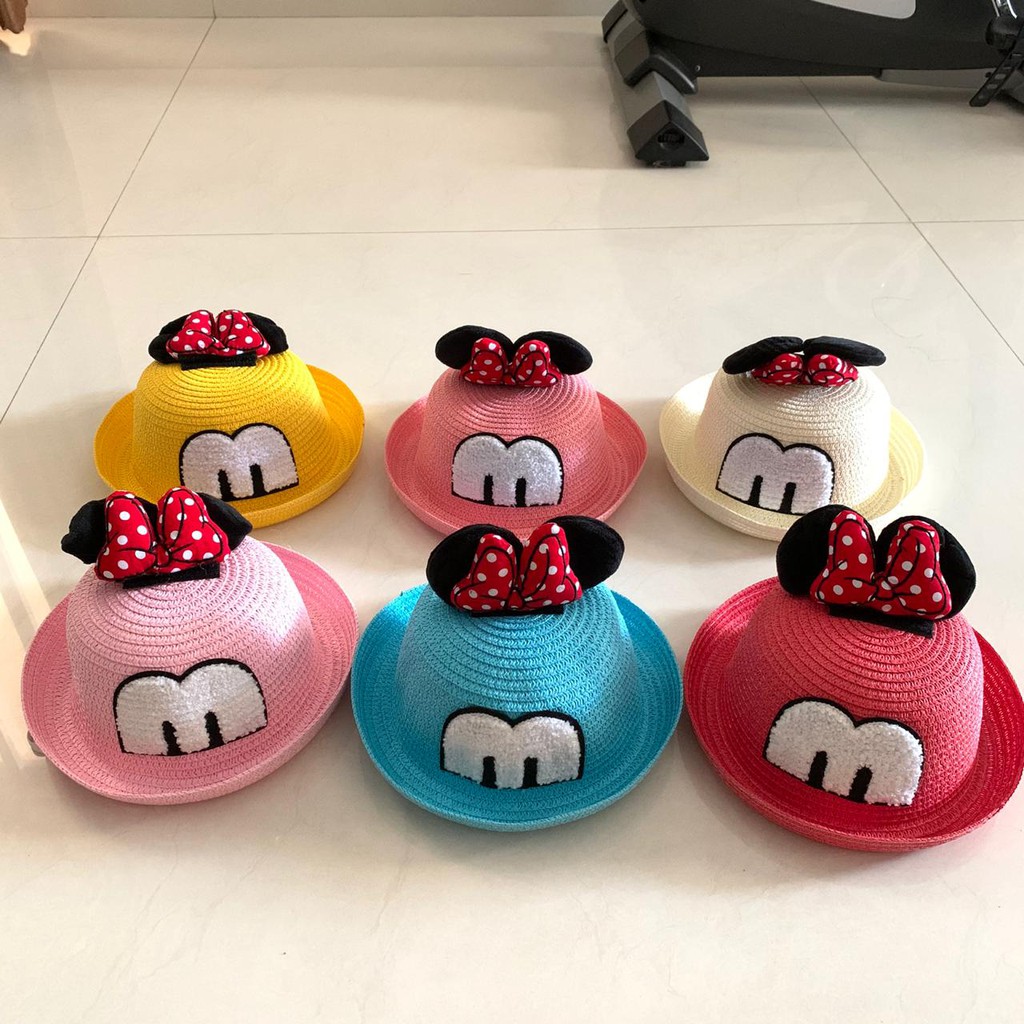 Topi Bayi Minnie Mouse Pita 3D