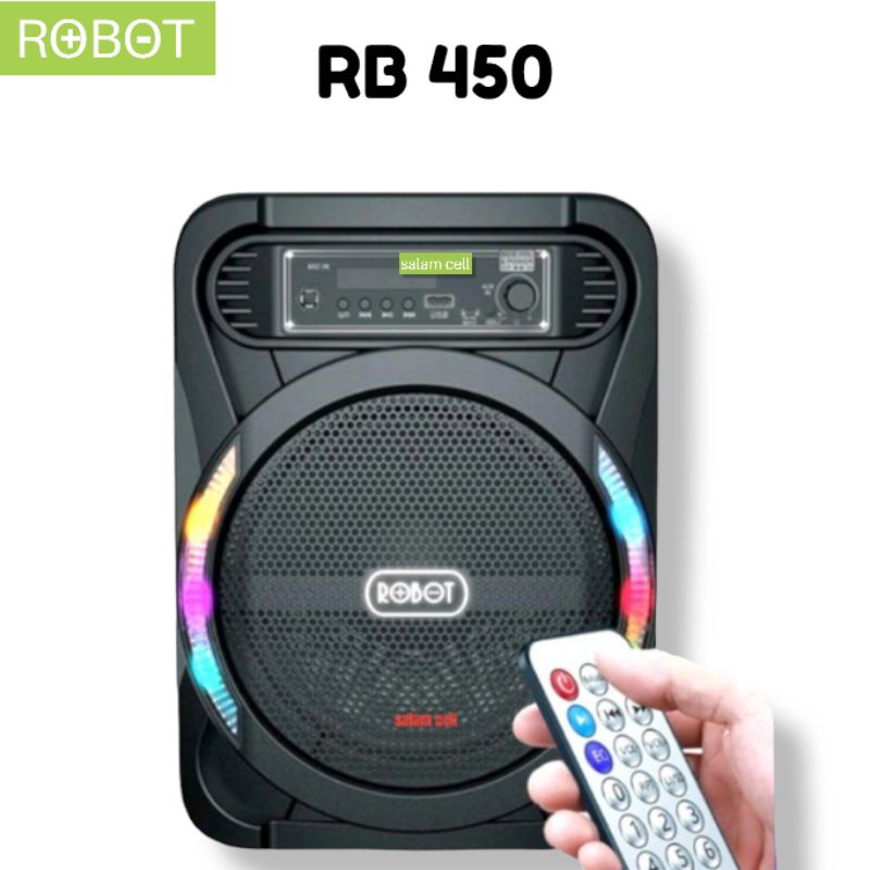 Speaker Bluetooth Karaoke ROBOT RB490 With Microphone Original Garansi