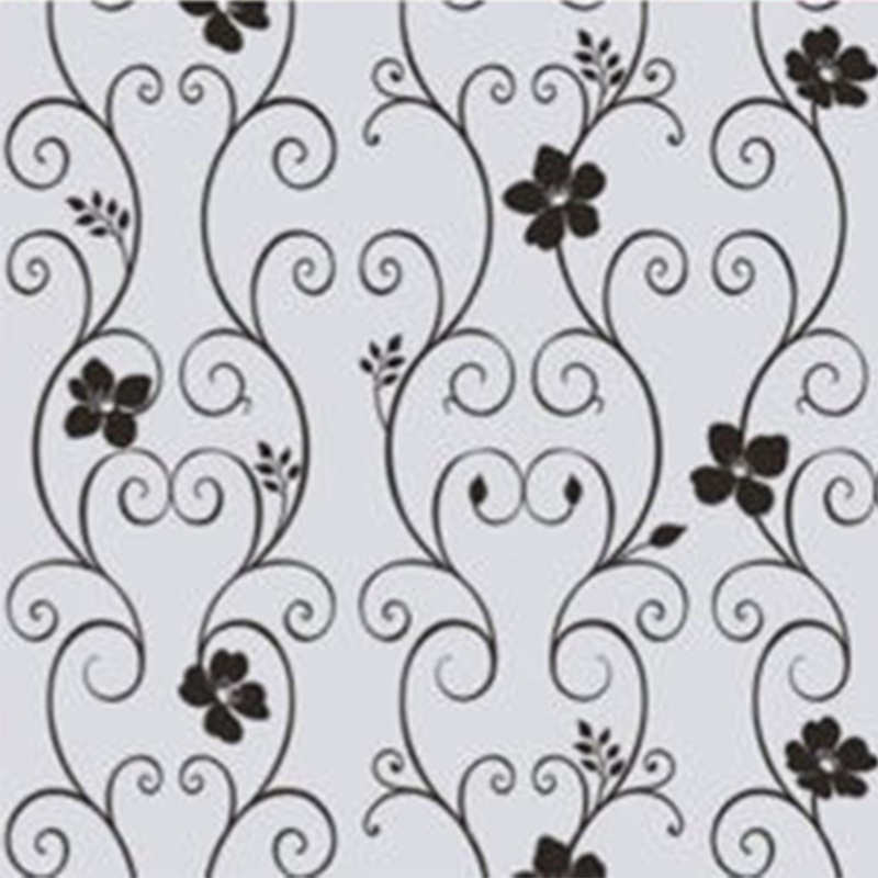 Stiker Kaca Jendela Motif Bunga Bahan Pvc Ukuran 100x45cm Untuk Dekorasi