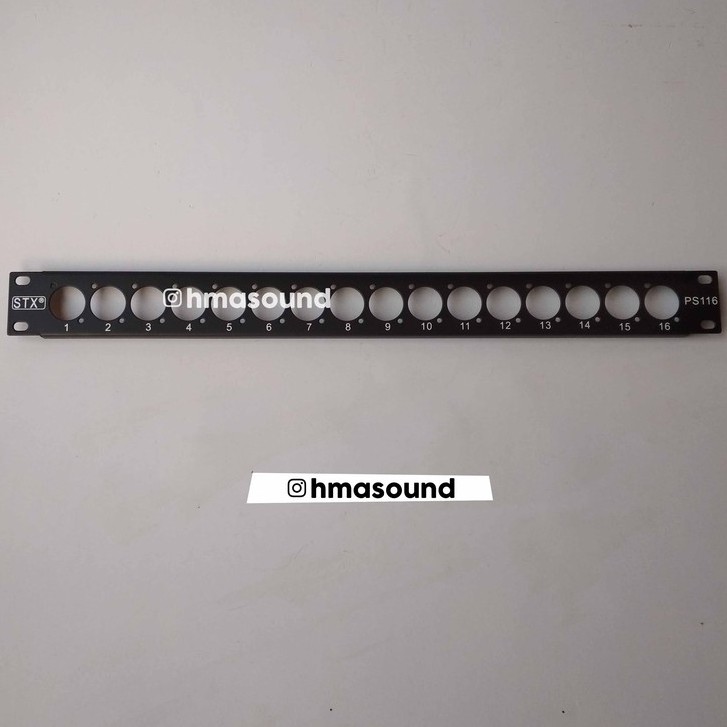 Panel Rack Hardcase XLR Canon Speakon 1U 16 Lubang STX PS116