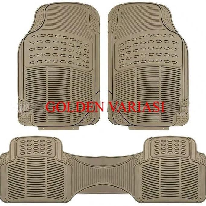 Karpet Karet Cream 3 Potong Mobil New Ertiga 2014