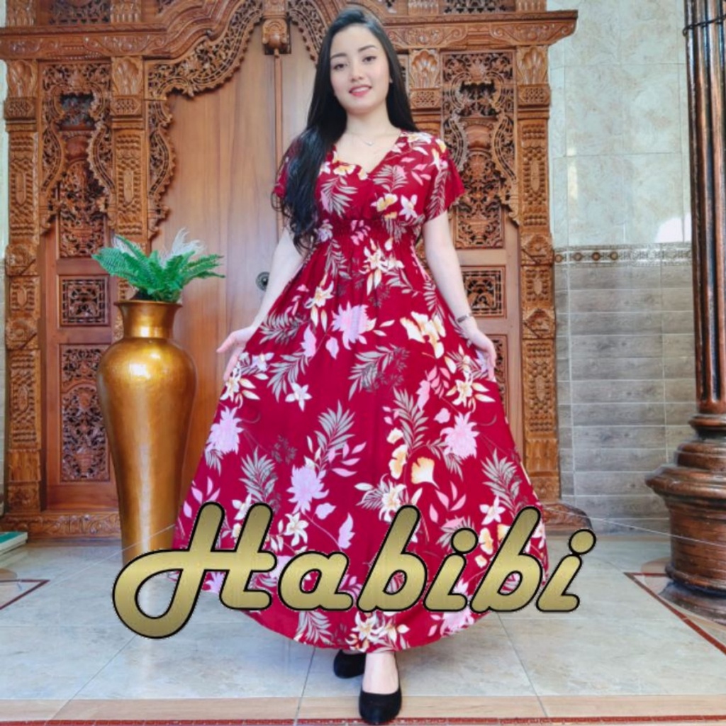 Dress Mozza Sultan Bunga Anggrek Rayon Super Premium Motif Terbaru Busui Moza Casual Bahan Adem Dast