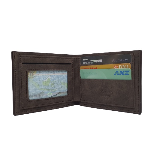 Dompet Pria Bovis Kulit Murah Tipis Keren dan Terbaru | Dompet Cowok Distro Import Kekinian(66235-1)