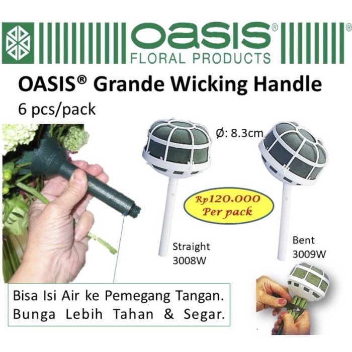 

Eklusif Oasis Grande Wicking Handle Holder Floral Foam Basah Wedding Usa Diskon