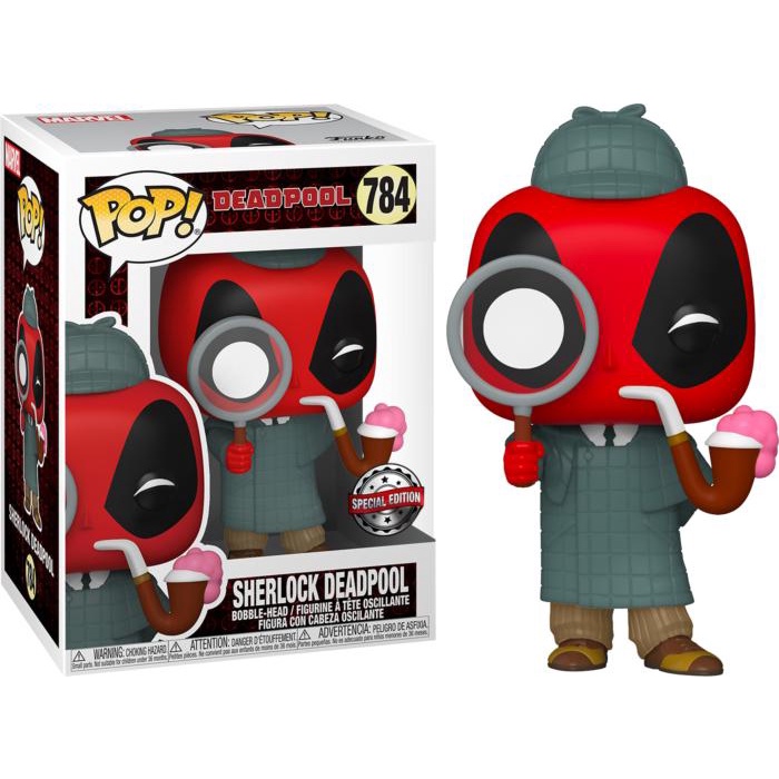 Funko Pop Exclusive Marvel - Deadpool - Sherlock Deadpool
