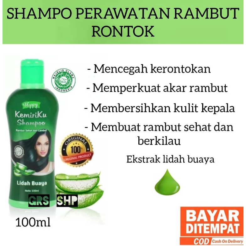 Shampo Rambut Rontok lidah buaya happy ORIGINAL 100ml