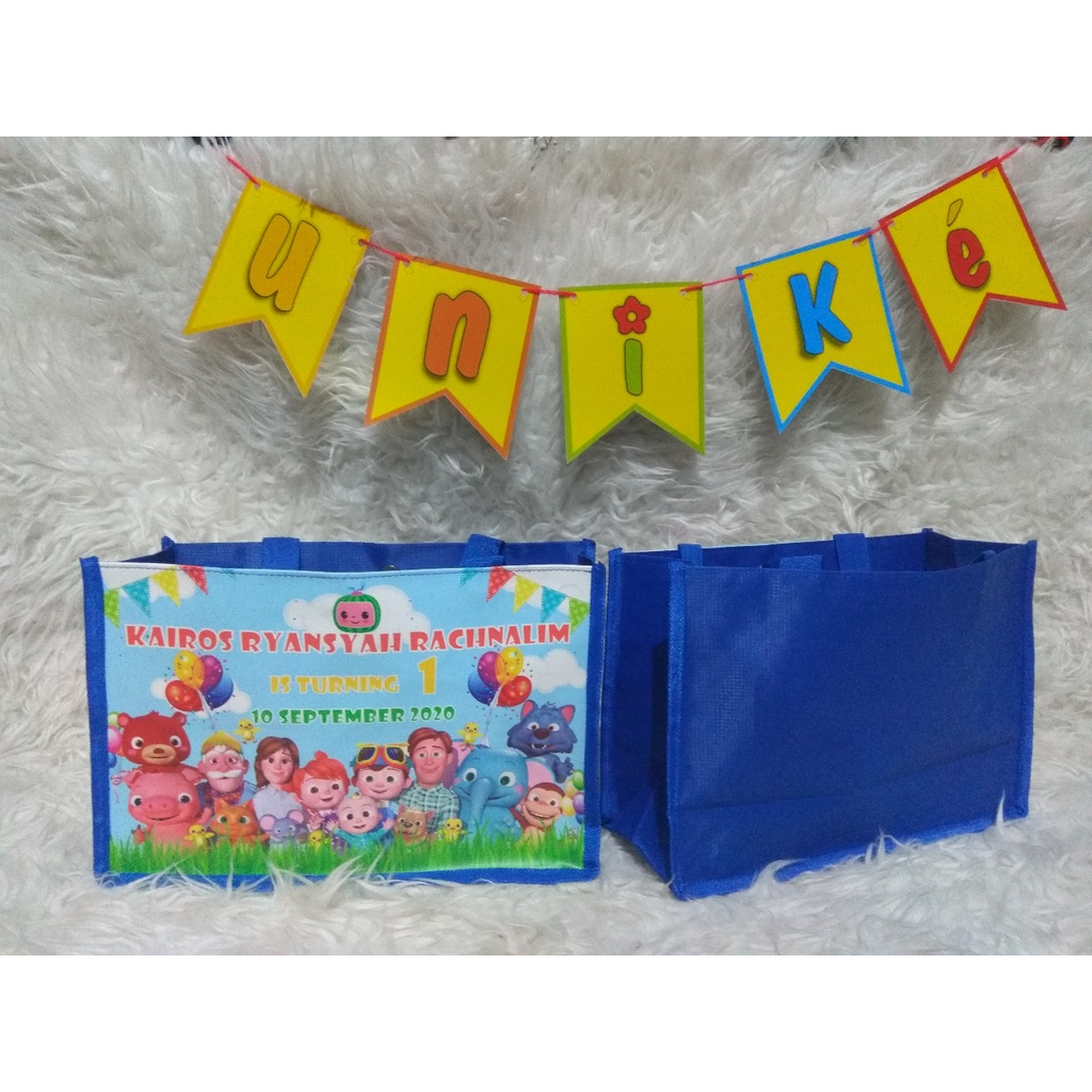 

HAND BAG TOTE CUSTOM Tas Souvenir Goodie GoodyBag Hampers Murah Unik