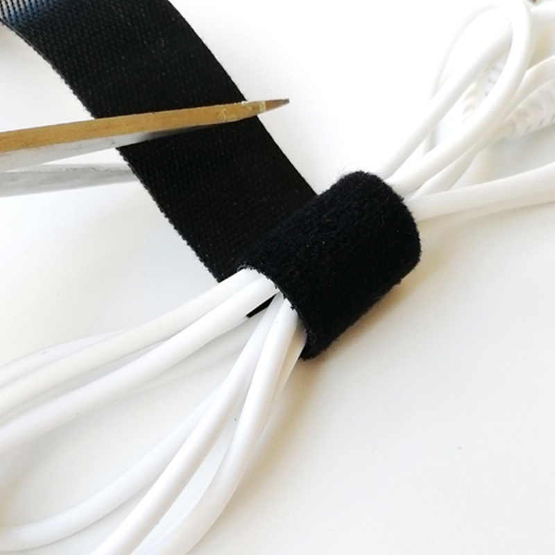 Strap Velcro Pengikat Kabel Data Warna Hitam