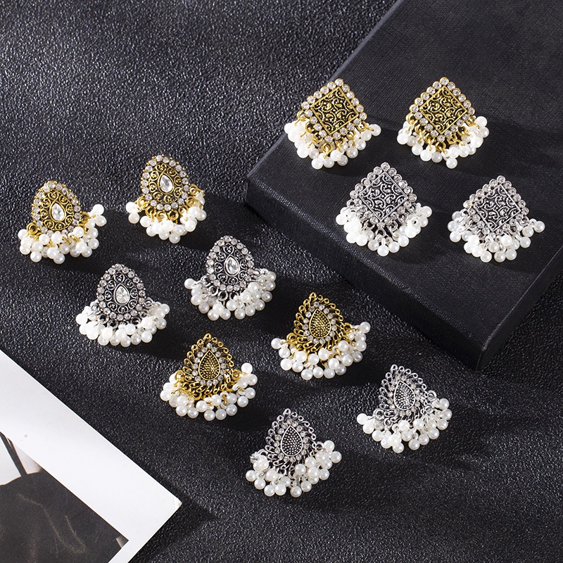 Anting/lonceng lonceng/mutiara antik/batch