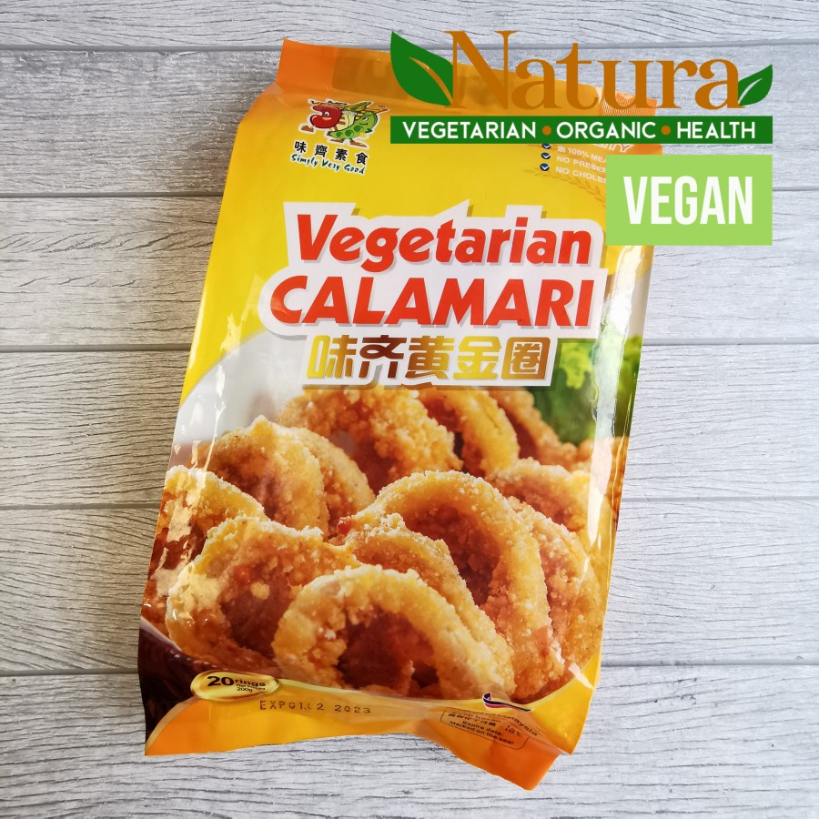 

Mr Vege Vegetarian Calamari 20 Ring 200gr Beku Vegan