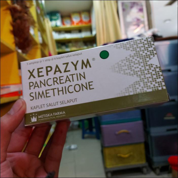 XEPAZYM PANCREATIN SIMETHICONE PER BOX 30 KAPLET