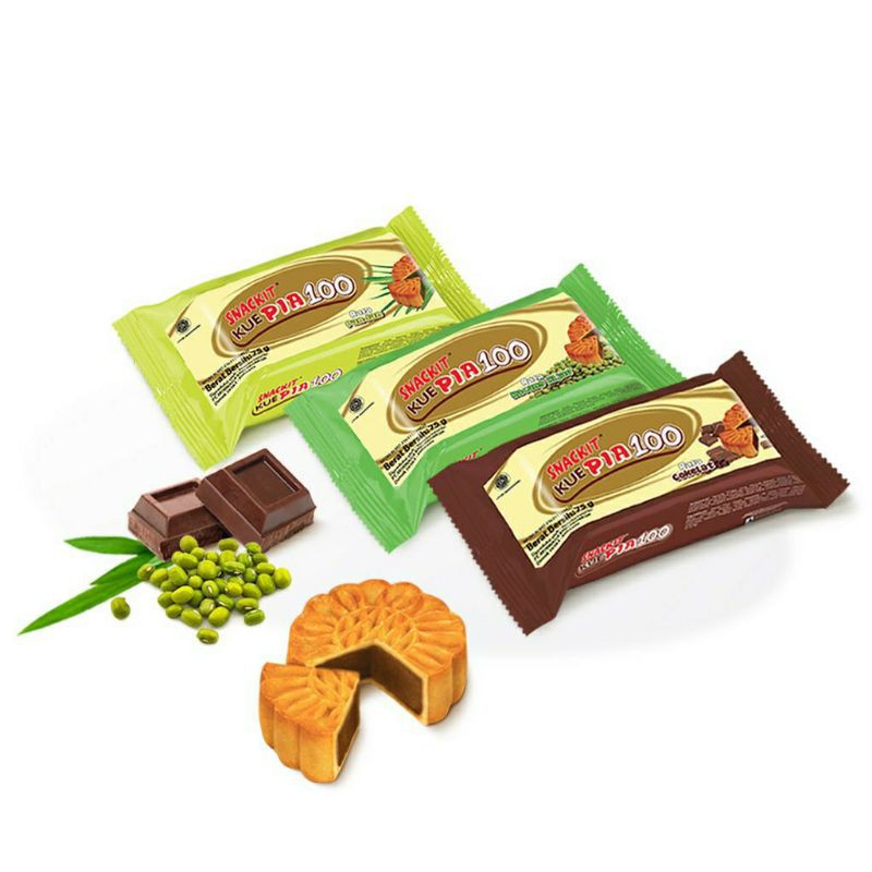 

KINO PIA Snackit Kue Pia 100 75 gr Coklat/Kacang Hijau/Pandan