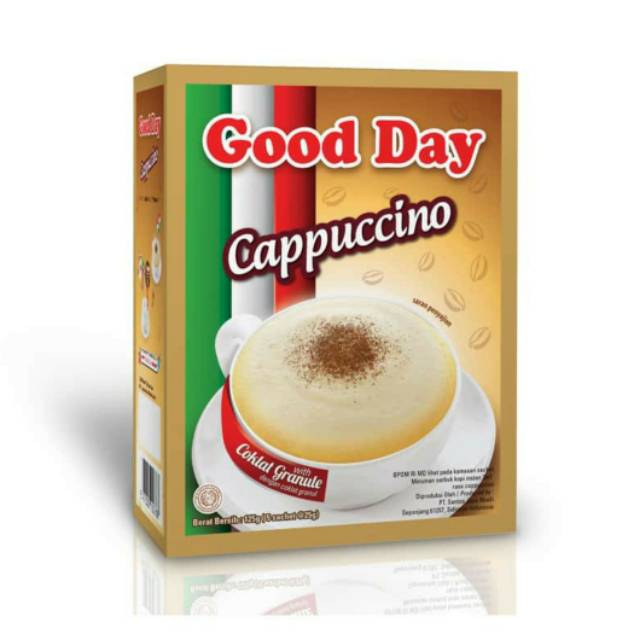 

Good Day Cappuccino Box [ isi 5 Sachet ]