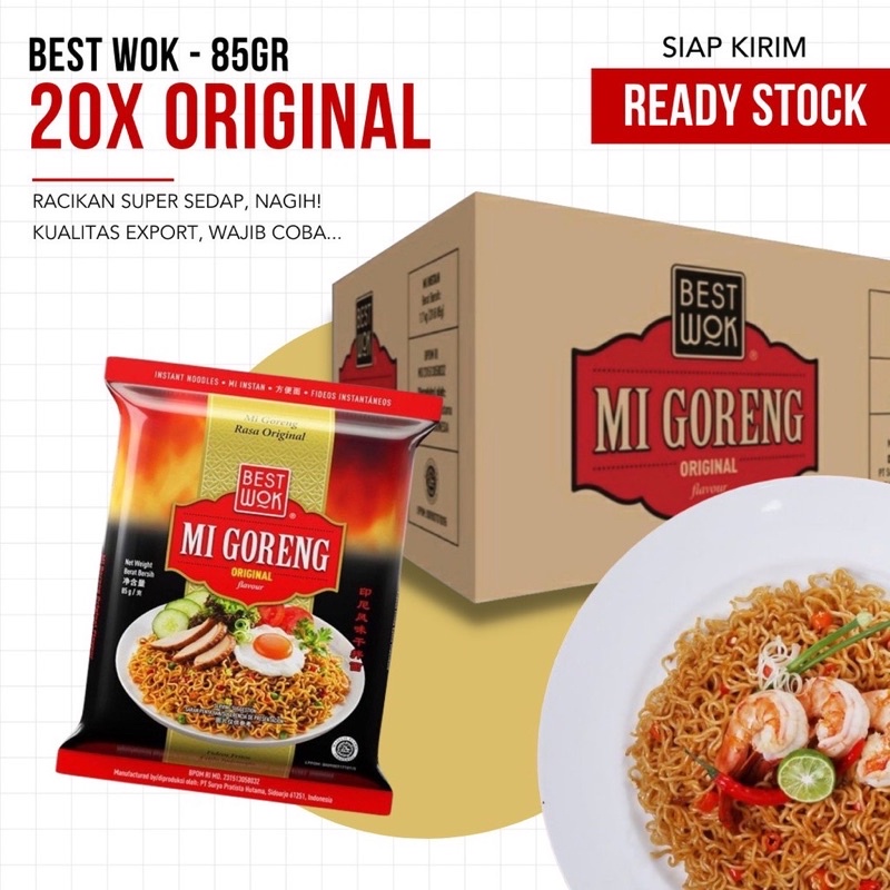 

Mie Best Wok / BestWok - Kartonan (isi 20 PCS) Halal (OPEN RESELLER) 1 DUS ORIGINAL / HOT & SPICY / BLACKPEPPER