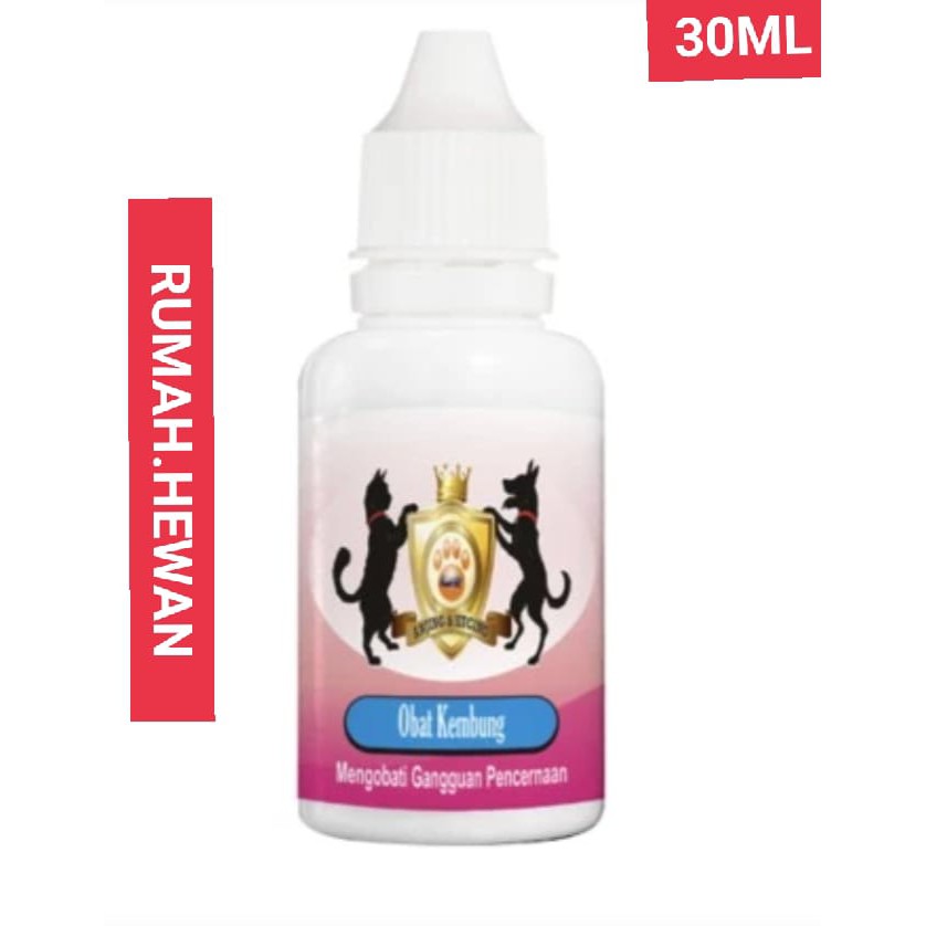 Obat Kembung kucing anjing 30ml -  Obat gangguan Gangguan Pencernaan Anjing Kucing 30 ml