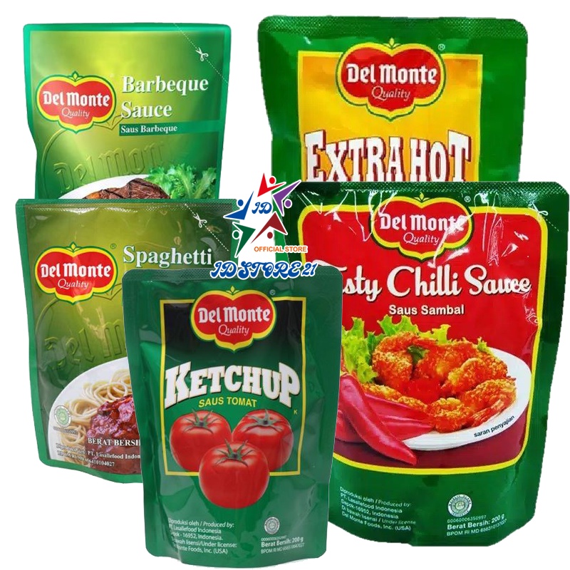 Saus Extrahot BBQ Spaghetti Tastychili Tomat Delmonte kemasan Pouch ALL VARIANT