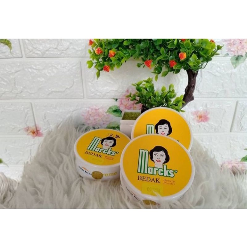 Bedak tabur marcks Ready creme,rose,invisible,natural beige