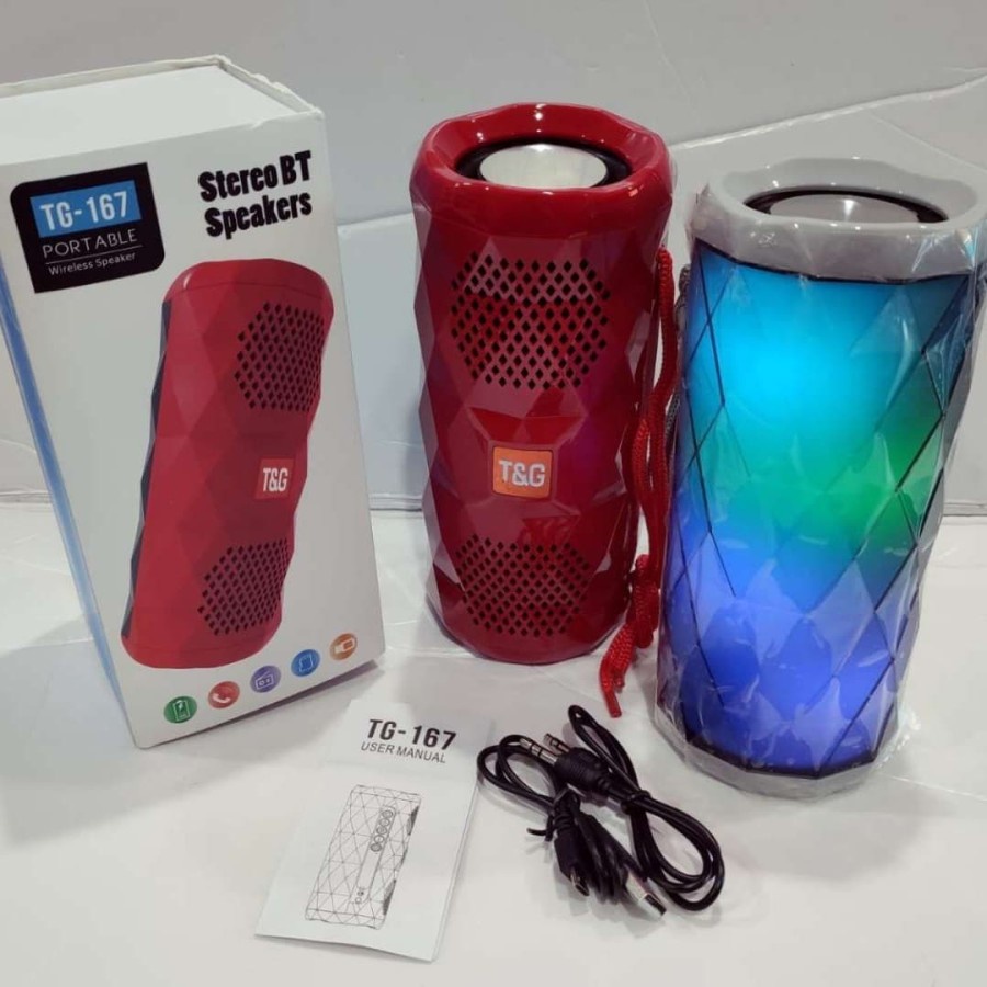 speaker bluetooth T&amp;G tg167 original superbass dijamin by T&amp;G