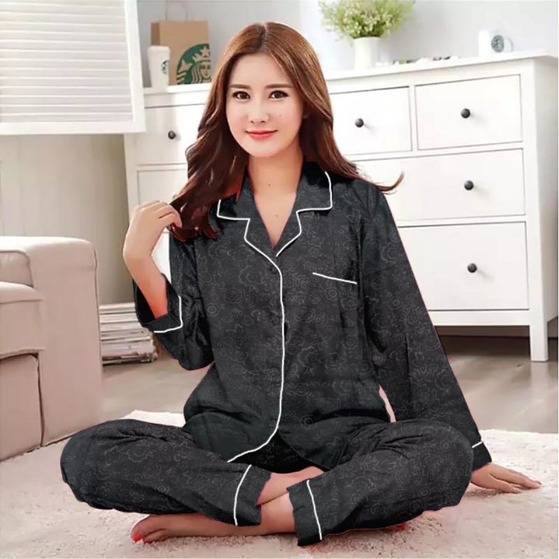 Mamaomi.Fashion, PIYAMA PP Tangan Panjang Embos LD 102-104 CM-6