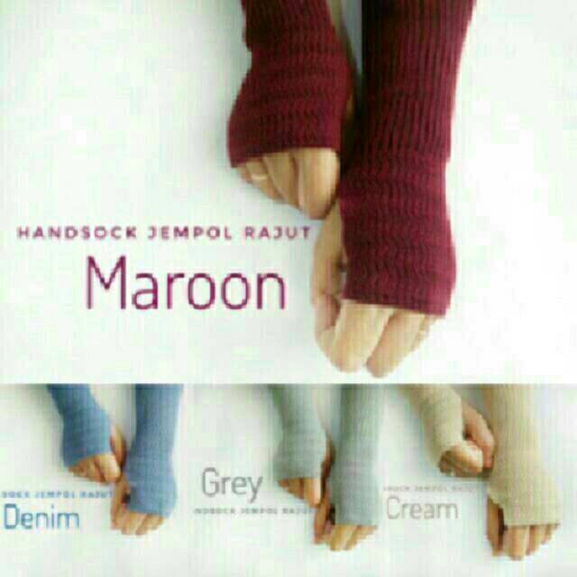 Manset rajut jempol 35cm WARNA TERLENGKAP tanah abang grosir ecer wool ciput premium