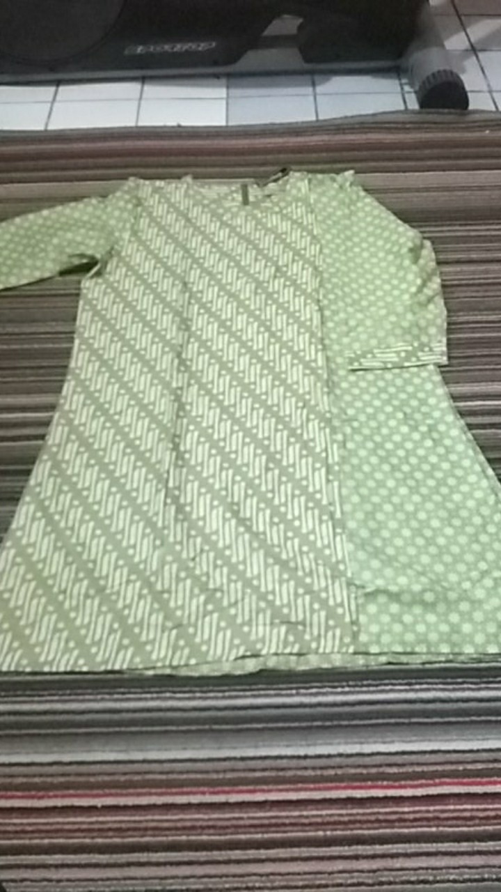 Ada Jumbo Xxxxxl Ld 120 Tunik Seling Soft Andjani Tunic Batik Seragam Kantor Kerja Muslim Asli Solo