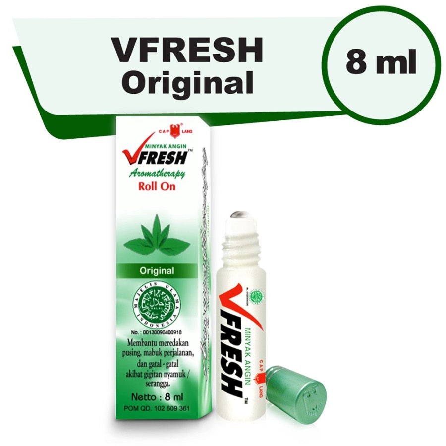 ✿ MADAME ✿ VFRESH MINYAK ANGIN AROMATHERAPY FRESHCARE ROLL ON BPOM ORIGINAL