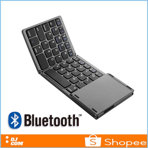 Keyboard Wireless / Keyboard Bluetooth Lipat Three Folding