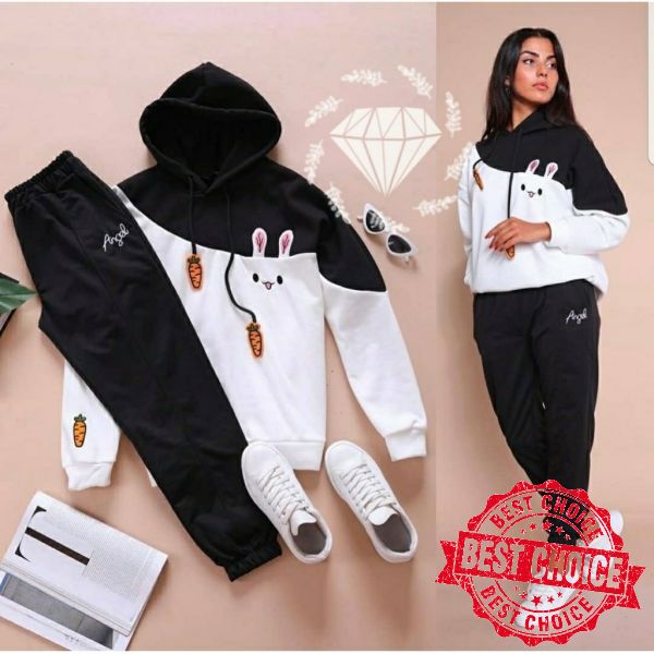 Terbaru Setelan Kasual Nies Setelan Hoodie | Baju Olahraga Wanita | Pakaian Training Perempuan