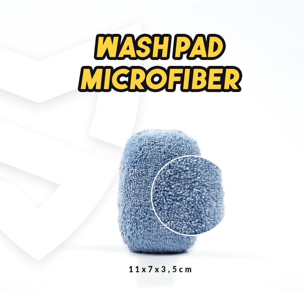 Busa Cuci Motor Mobil Microfiber Lembut &amp; Anti Baret - Microfiber Wash Pad