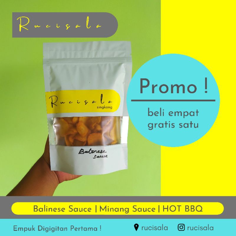 

[ Keripik Singkong ] Rucisala - Isi 5 Pcs (beli 4 free 1)
