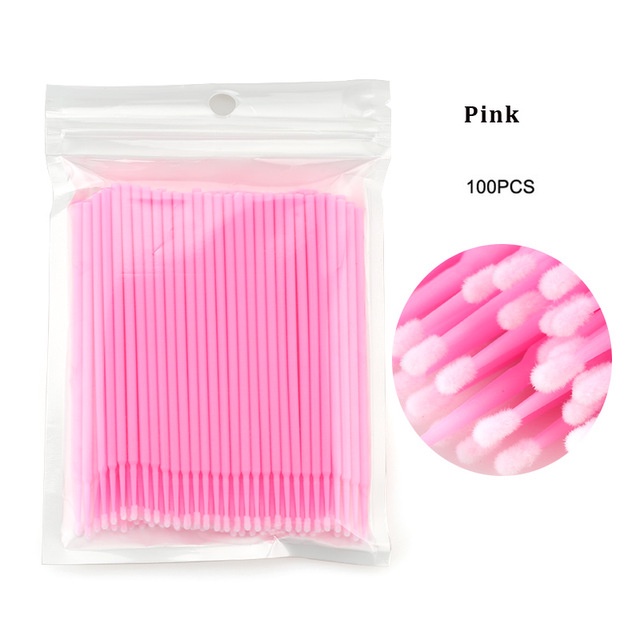 100Pcs / Pack Brush Mikro Sekali Pakai untuk Menghilangkan Bulu Micro Sekali Pakai