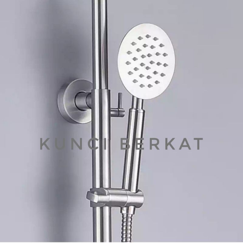 Shower set/Shower tiang/Sower/Wall shower dan Hand Shower bulat