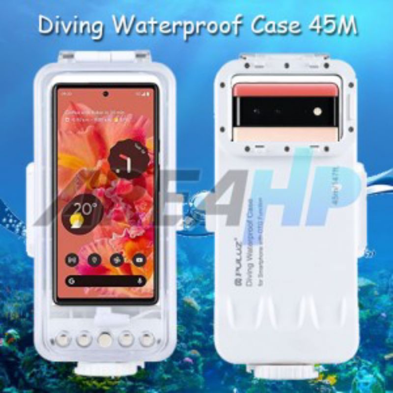 Puluz Diving Waterproof Case Casing Cover 45M Google Pixel 6,6A