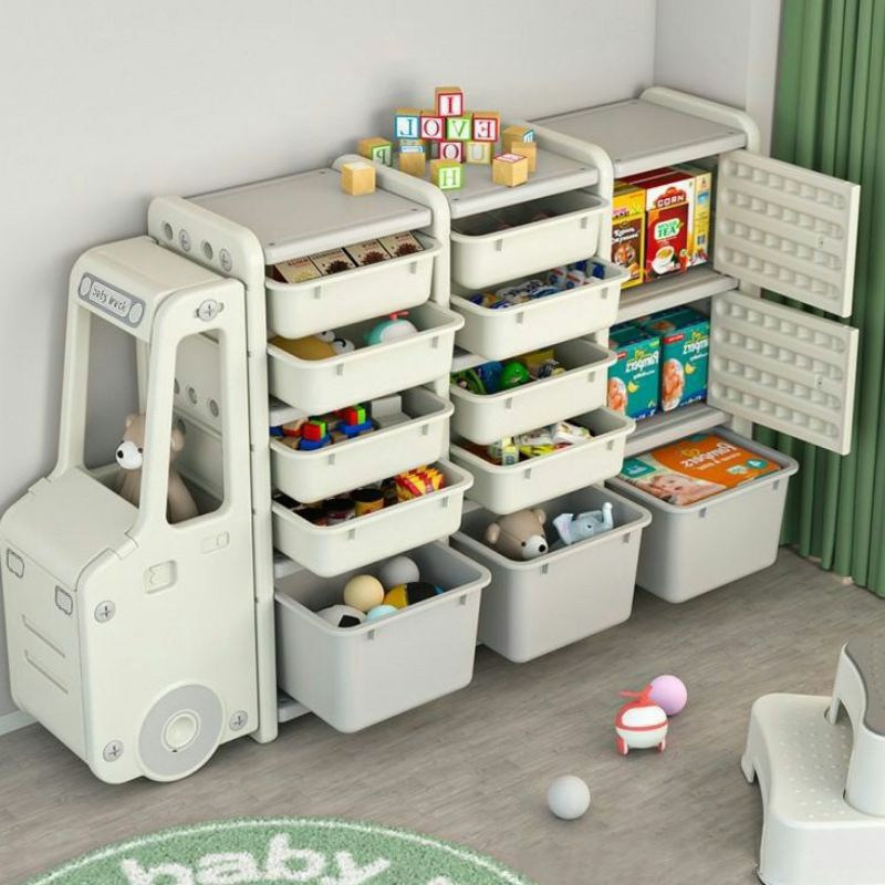 Car Storage Shelf / Rak Penyimpanan Mainan Anak Bentuk Mobil