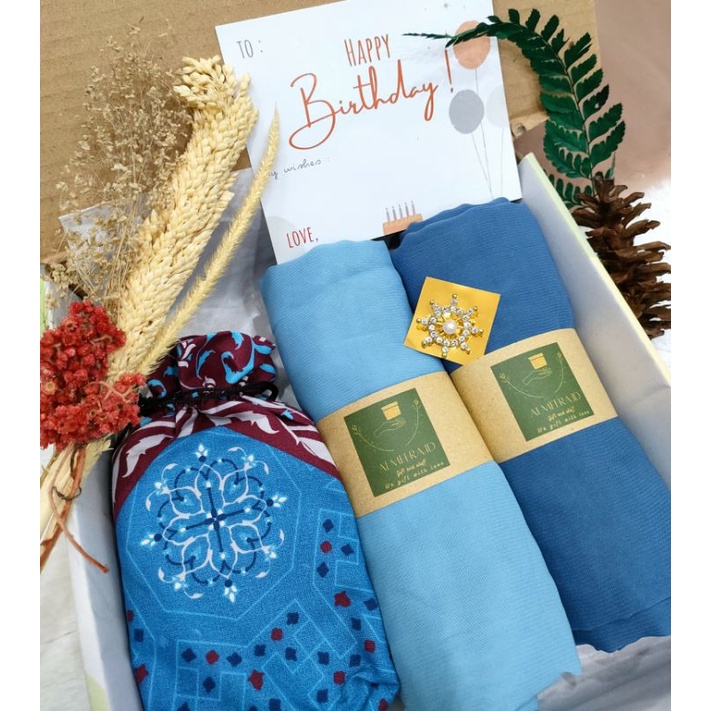 

Hampers jilbab/gift set/jilbab bella square