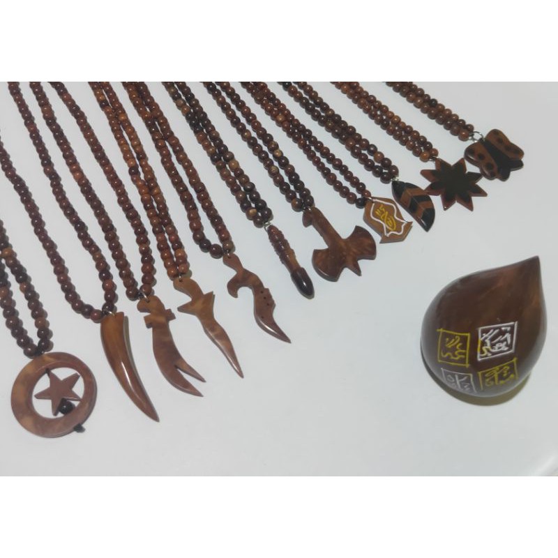 Kalung koka kaukah coklat liontin original kaoka kaokah kokka kauka