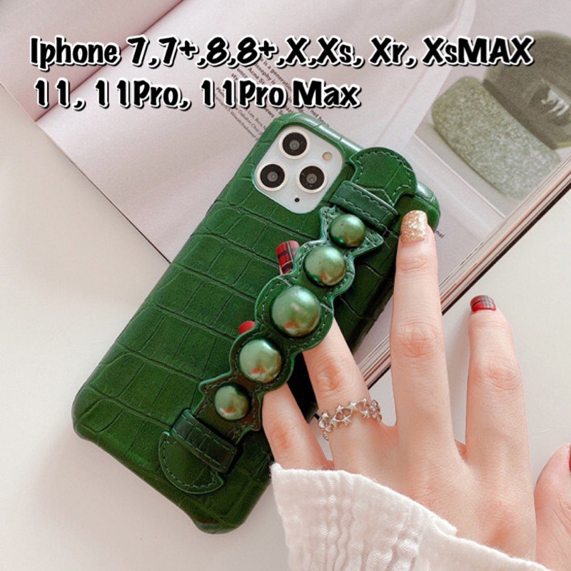 Pearl Grip Leather Case Iphone 11 11pro 11promax SE2 7 7+ 8 8+ X Xs Xr XsMAX 11 pro max