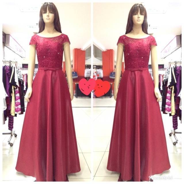 gaun long dress pesta