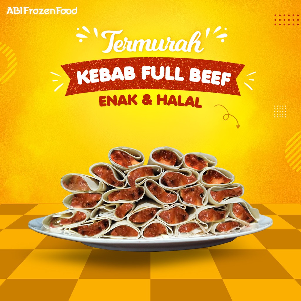 

Kebab Frozen Mini Full Beef Makanan Beku